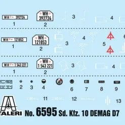 Italeri 1/35 Kfz.10 Demag D7 With 7.5cm Le Ig18 + Crew # 6595 18 Italeri 1/35 Kfz.10 Demag D7 With 7.5cm Le Ig18 + Crew # 6595 -Aircraft Kits Sales itl6595 2