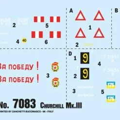 Italeri 1/72 Churchill Mk.III # 7083 15 Italeri 1/72 Churchill Mk.III # 7083 -Aircraft Kits Sales itl7083 1
