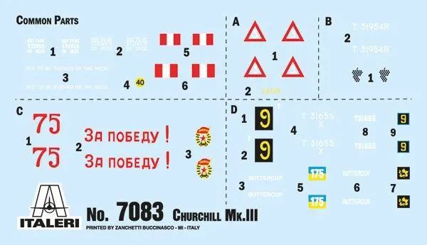 Italeri 1/72 Churchill Mk.III # 7083 4 Italeri 1/72 Churchill Mk.III # 7083 - Image 2
