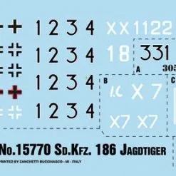 Italeri 1/56 Sd.Kfz. 186 Jagdtiger # 15770 13 Italeri 1/56 Sd.Kfz. 186 Jagdtiger # 15770 -Aircraft Kits Sales itlw15770 2