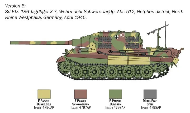 Italeri 1/56 Sd.Kfz. 186 Jagdtiger # 15770 6 Italeri 1/56 Sd.Kfz. 186 Jagdtiger # 15770 - Image 4