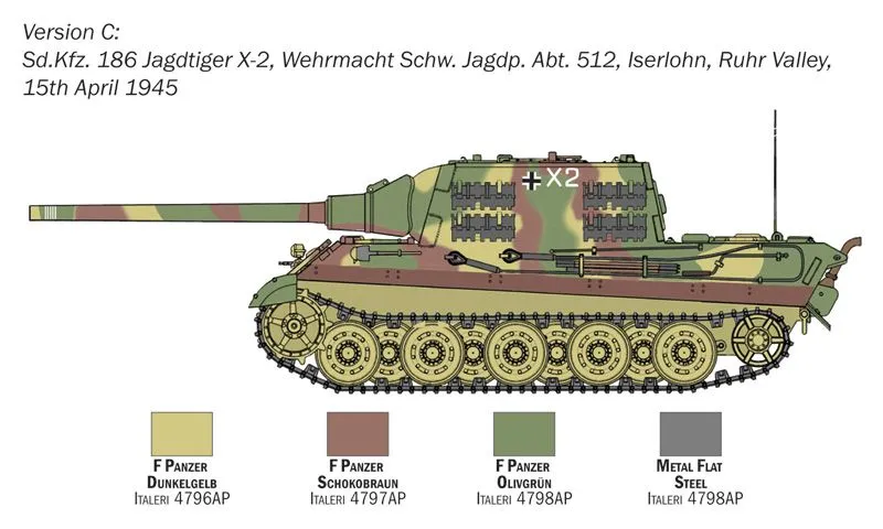 Italeri 1/56 Sd.Kfz. 186 Jagdtiger # 15770 7 Italeri 1/56 Sd.Kfz. 186 Jagdtiger # 15770 - Image 5