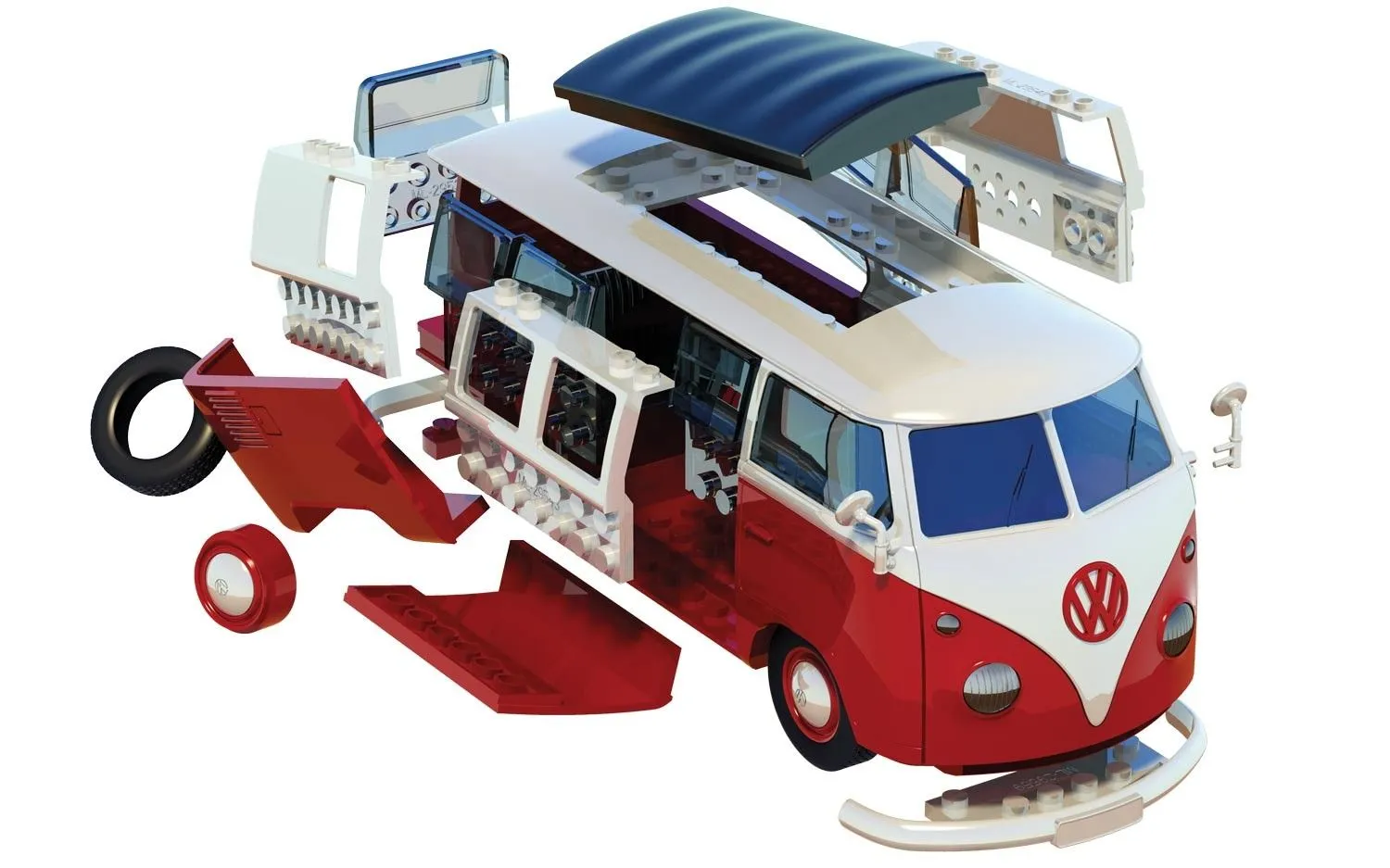 Airfix QUICK BUILD VW Camper Van # 6017 3 Airfix QUICK BUILD VW Camper Van # 6017