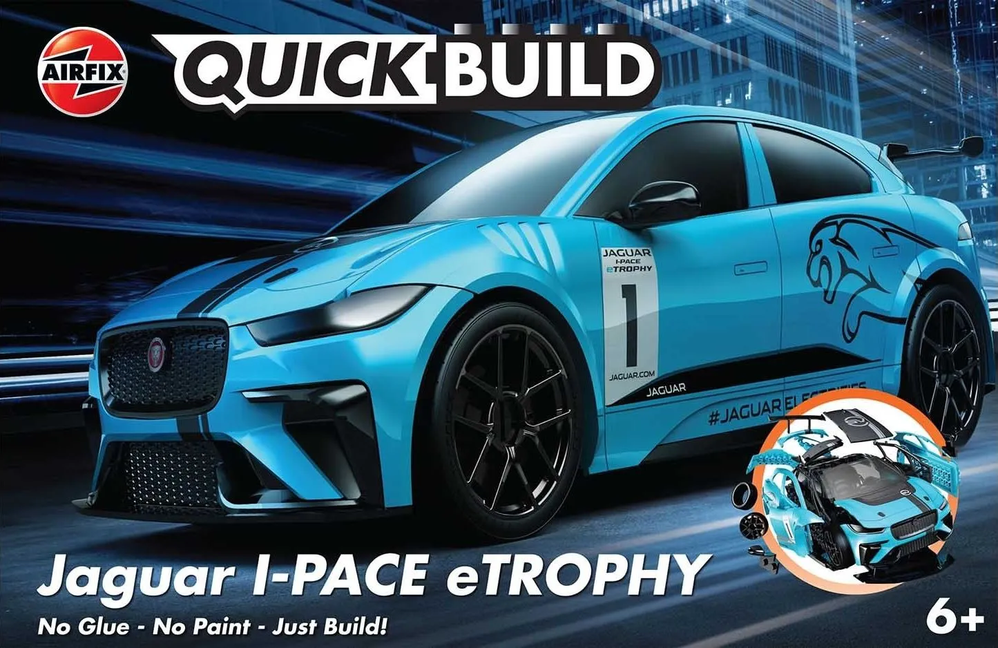 Airfix QUICKBUILD Jaguar I-PACE ETROPHY # 6033 3 Airfix QUICKBUILD Jaguar I-PACE ETROPHY # 6033