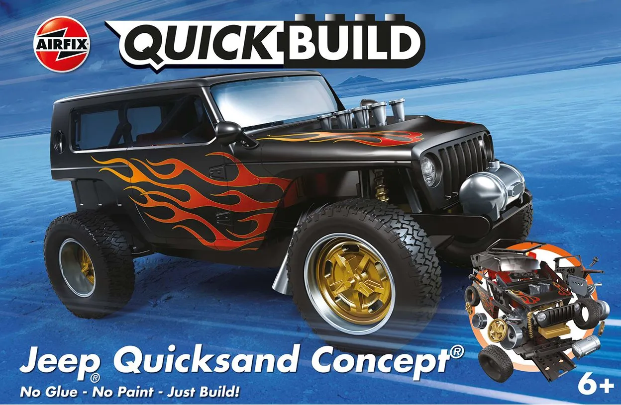 Airfix Jeep Quicksand Concept QUICK BUILD Blue # J6038 3 Airfix Jeep Quicksand Concept QUICK BUILD Blue # J6038
