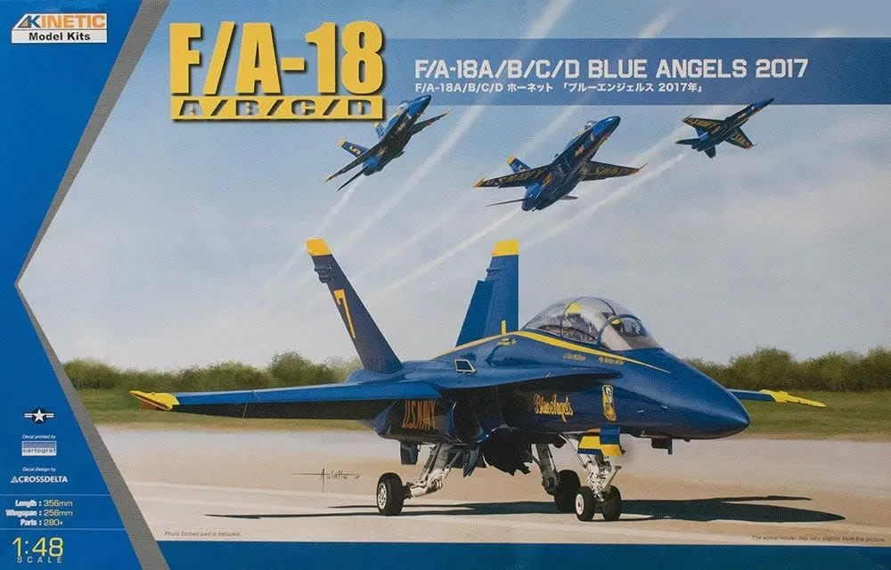 Kinetic 1/48 McDonnell-Douglas F/A-18A/B/C/D Blue Angels 2017 # 48073 3 Kinetic 1/48 McDonnell-Douglas F/A-18A/B/C/D Blue Angels 2017 # 48073