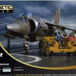 Kinetic Model Kits 1/48 Bae Harrier GR.3 Falklands 40th Anniversary With Tow Tractor # 48139