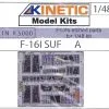 Kinetic Model Kits 1/48 Lockheed-Martin F-16I Sufa 'Storm' # 5000 2 Kinetic Model Kits 1/48 Lockheed-Martin F-16I Sufa 'Storm' # 5000 -Aircraft Kits Sales k5000 1