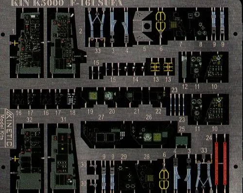Kinetic Model Kits 1/48 Lockheed-Martin F-16I Sufa 'Storm' # 5000 7 Kinetic Model Kits 1/48 Lockheed-Martin F-16I Sufa 'Storm' # 5000 - Image 5