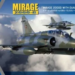 Kinetic Model Kits 1/48 Dassault Mirage 2000D With Dual GBU-12/22 # 48120 -Aircraft Kits Sales kin48120box