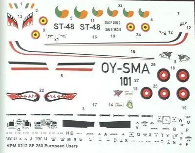 Kovozavody Prostejov 1/72 SIAI SF-260D/W "European Users" # 72212 5 Kovozavody Prostejov 1/72 SIAI SF-260D/W "European Users" # 72212 - Image 3
