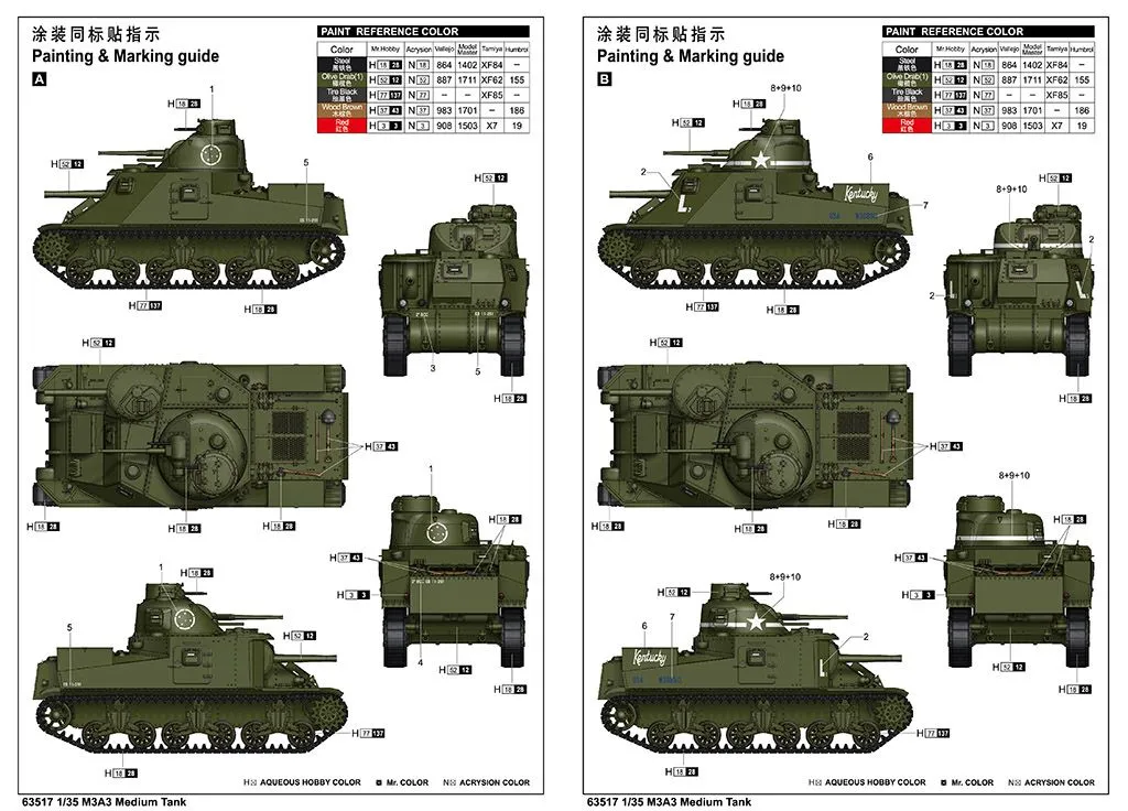 I LOVE KIT 1/35 M3A3 Medium Tank # 63517 5 I LOVE KIT 1/35 M3A3 Medium Tank # 63517 - Image 3