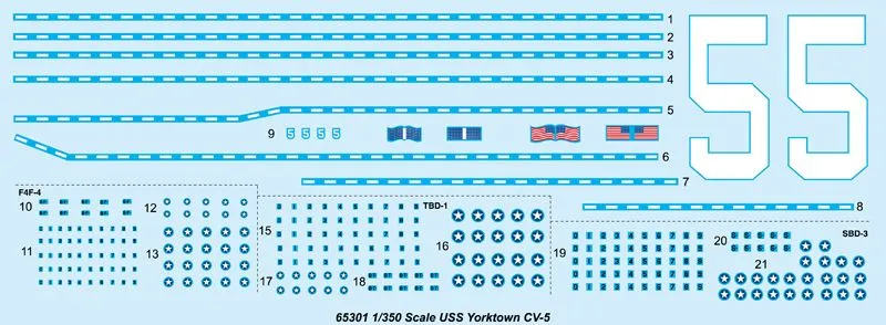 I Love Kit 1/350 USS Yorktown CV-5 # 65301 6 I Love Kit 1/350 USS Yorktown CV-5 # 65301 - Image 4