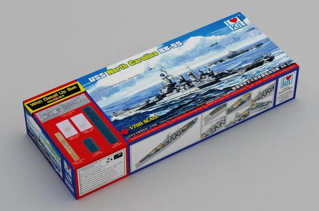 I LOVE KIT 1/700 USS North Carolina BB-55 Top Grade Model Kit # 65704 4 I LOVE KIT 1/700 USS North Carolina BB-55 Top Grade Model Kit # 65704 - Image 2