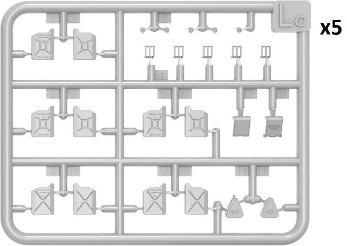Miniart 1/48 German Jerry Cans WWII # 49004 5 Miniart 1/48 German Jerry Cans WWII # 49004 - Image 3