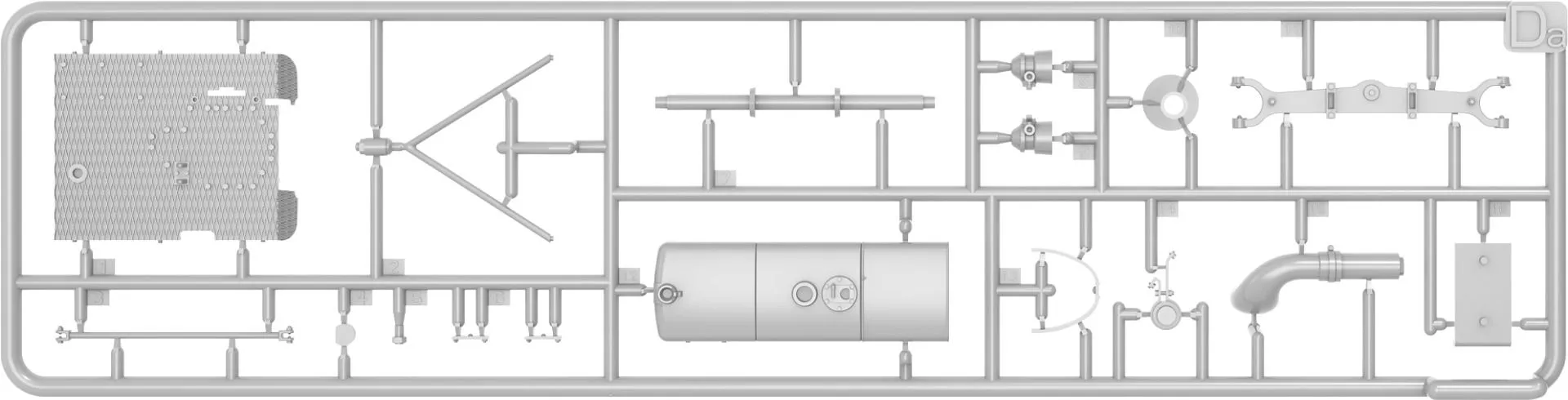 Miniart 1/24 German D8500 Mod 1938 Agricultural Tractor # 24001 10 Miniart 1/24 German D8500 Mod 1938 Agricultural Tractor # 24001 - Image 8