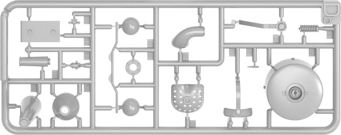 Miniart 1/24 German D8500 Mod 1938 Agricultural Tractor # 24001 11 Miniart 1/24 German D8500 Mod 1938 Agricultural Tractor # 24001 - Image 9
