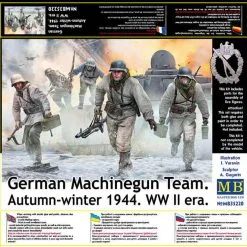 Master Box Masterbox 1/35 German Machine Gun Team, Winter 1944 # 35220 -Aircraft Kits Sales mas35220 1
