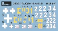 Miniart 1/35 Pz.Kpfw.3 Ausf. B With Crew # 35221 27 Miniart 1/35 Pz.Kpfw.3 Ausf. B With Crew # 35221 -Aircraft Kits Sales min35221 13