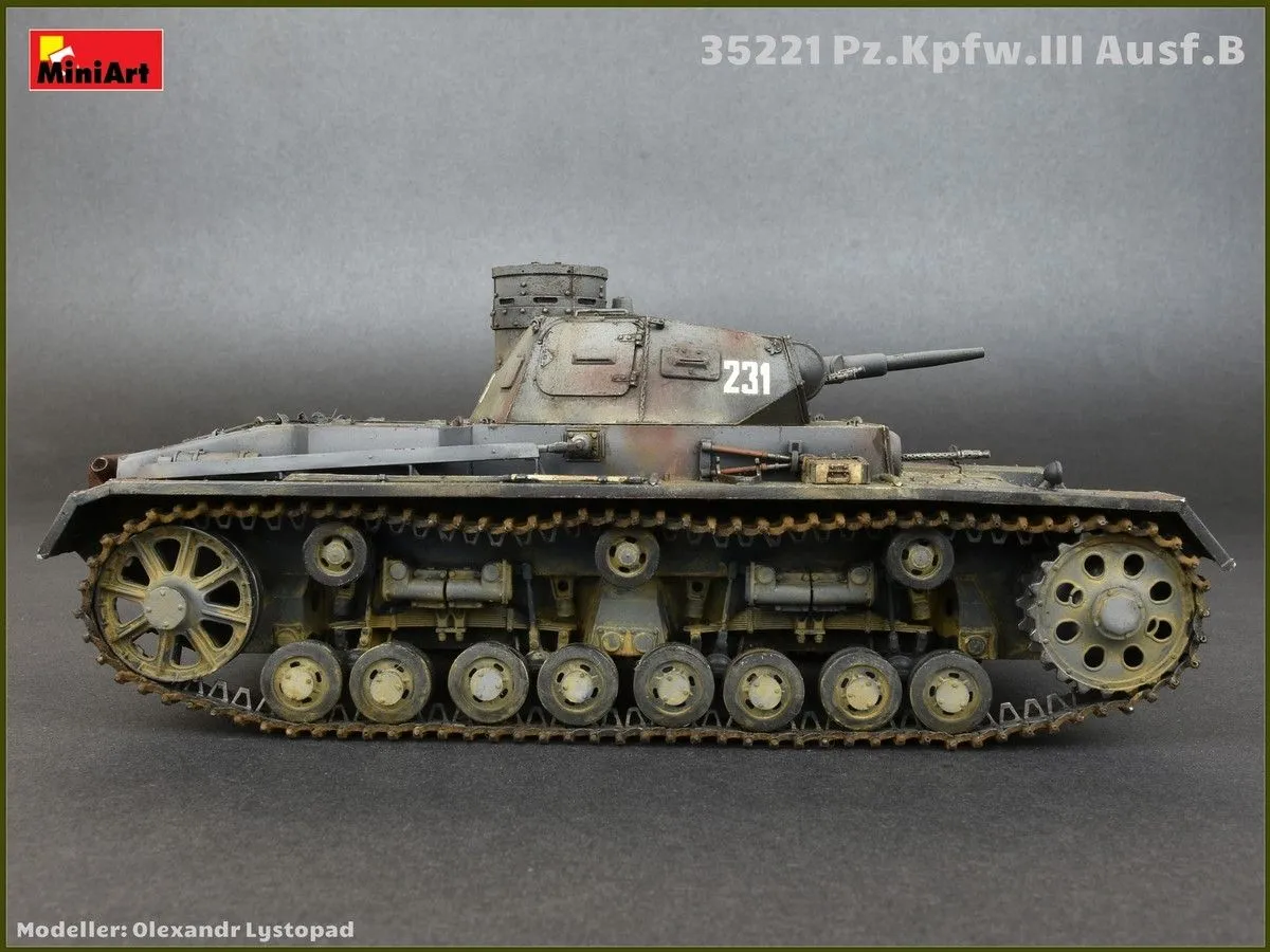 Miniart 1/35 Pz.Kpfw.3 Ausf. B With Crew # 35221 7 Miniart 1/35 Pz.Kpfw.3 Ausf. B With Crew # 35221 - Image 5