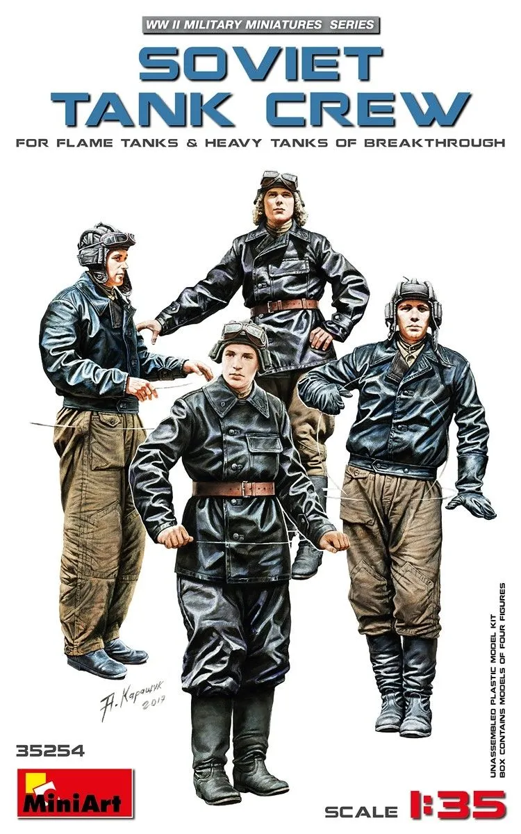 Miniart 1/35 Soviet Tank Crew (Flame & Heavy Tanks) # 35254 3 Miniart 1/35 Soviet Tank Crew (Flame & Heavy Tanks) # 35254