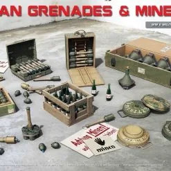 Miniart 1/35 German Grenades & Mines Set # 35258 -Aircraft Kits Sales min35258