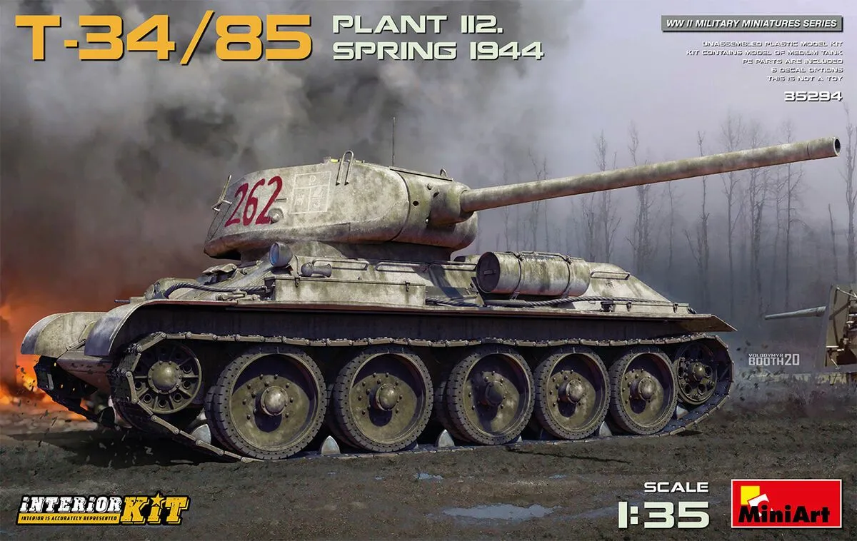 Miniart 1/35 T-34/85 Plant 112. Spring '44, Interior Kit # 35294 3 Miniart 1/35 T-34/85 Plant 112. Spring '44, Interior Kit # 35294