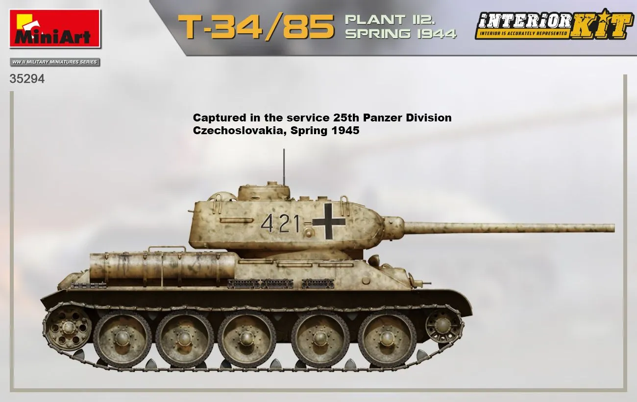 Miniart 1/35 T-34/85 Plant 112. Spring '44, Interior Kit # 35294 16 Miniart 1/35 T-34/85 Plant 112. Spring '44, Interior Kit # 35294 - Image 14