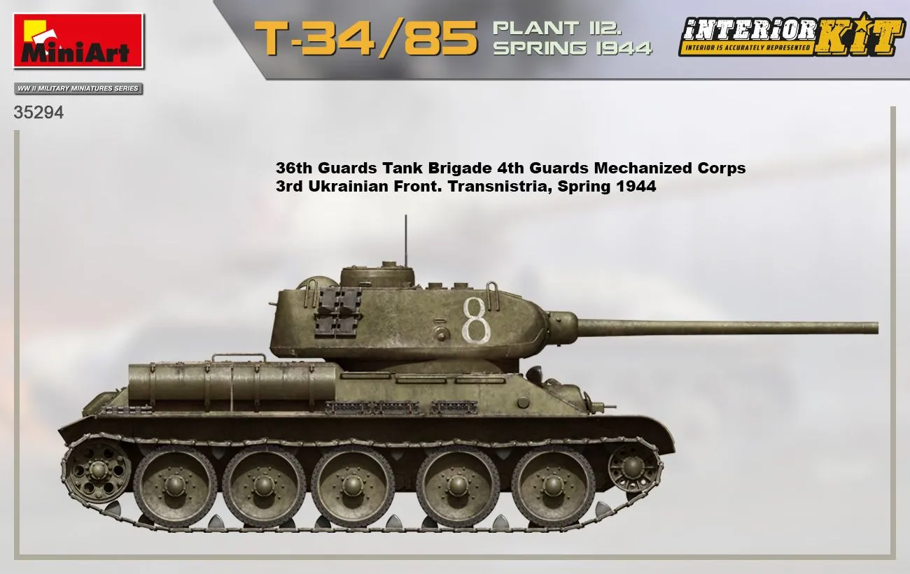 Miniart 1/35 T-34/85 Plant 112. Spring '44, Interior Kit # 35294 12 Miniart 1/35 T-34/85 Plant 112. Spring '44, Interior Kit # 35294 - Image 10
