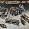 Miniart 1/35 German Rockets 28cm WK Spr & 32cm WK Flamm # 35316 -Aircraft Kits Sales min35316
