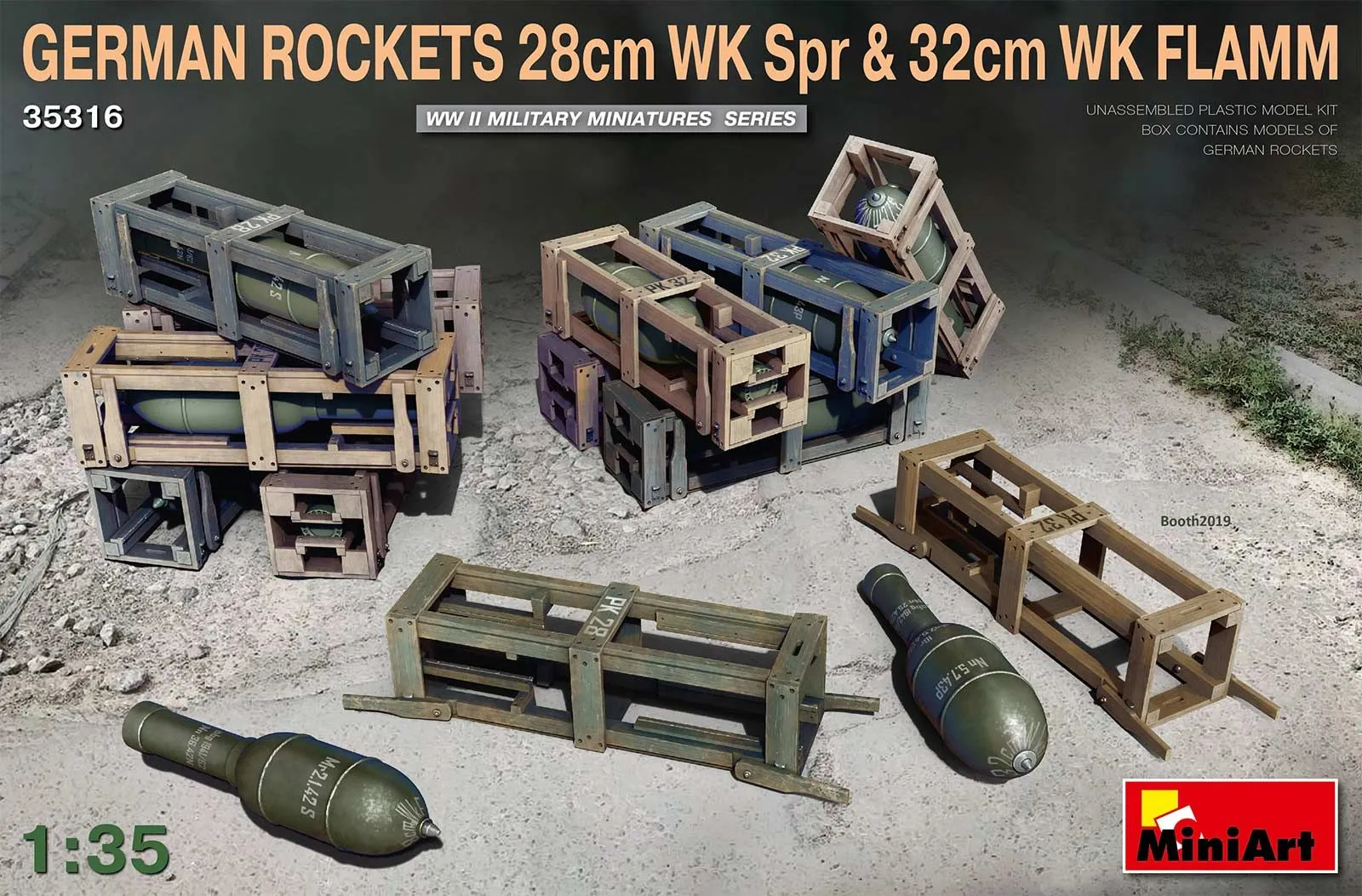 Miniart 1/35 German Rockets 28cm WK Spr & 32cm WK Flamm # 35316 3 Miniart 1/35 German Rockets 28cm WK Spr & 32cm WK Flamm # 35316