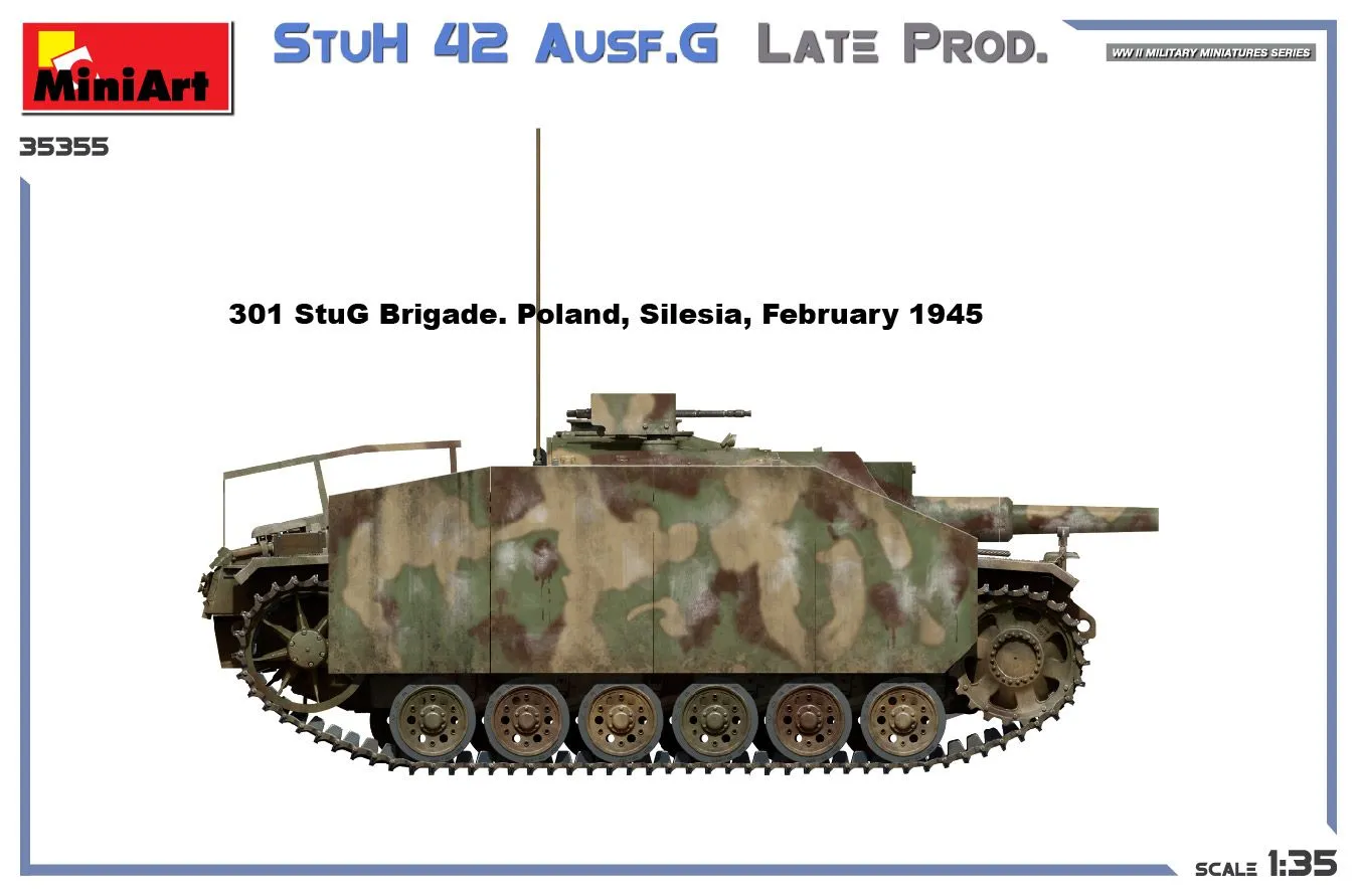 Miniart 1/35 StuH 42 Ausf G Late Prod # 35355 13 Miniart 1/35 StuH 42 Ausf G Late Prod # 35355 - Image 11