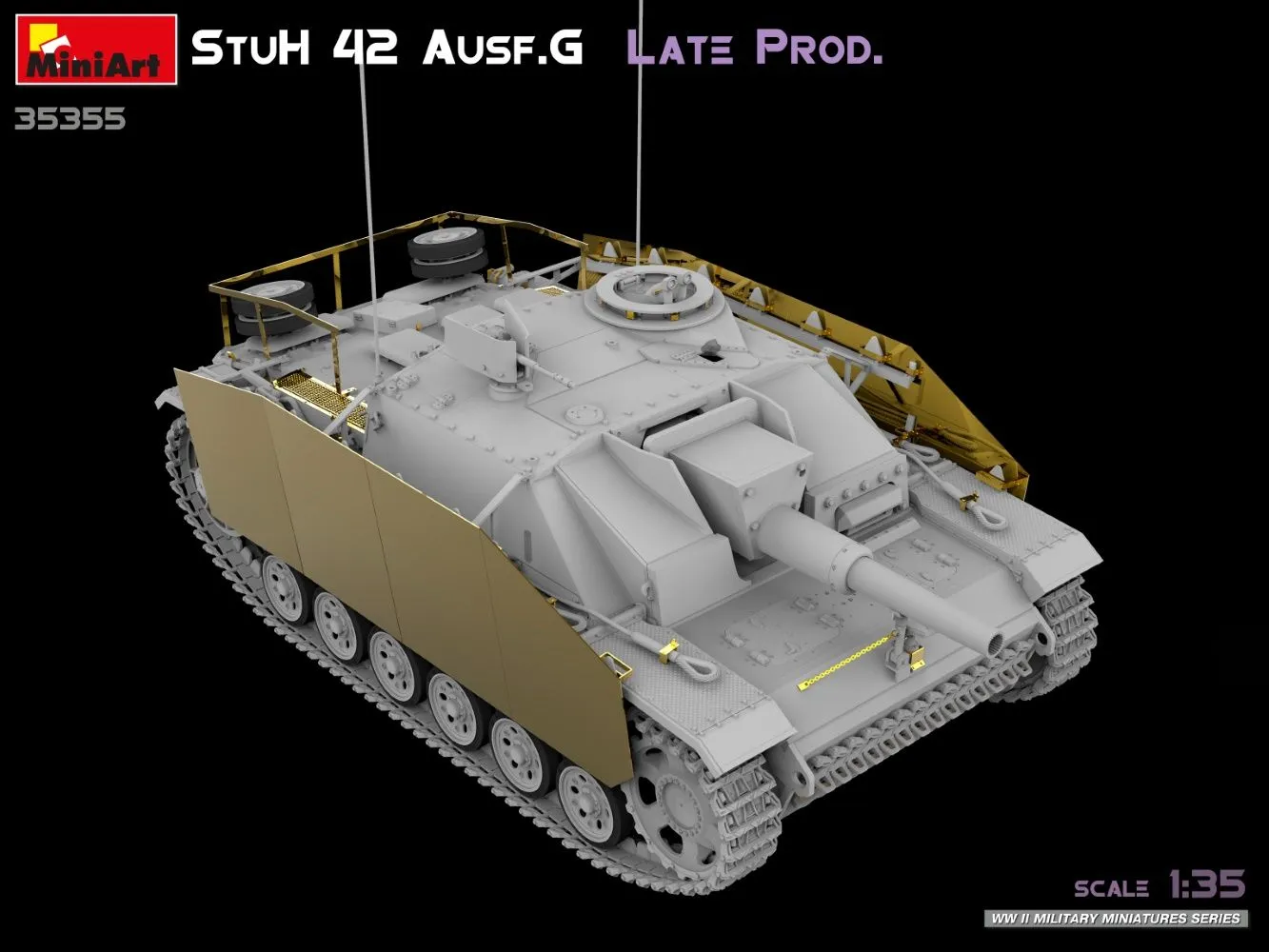 Miniart 1/35 StuH 42 Ausf G Late Prod # 35355 8 Miniart 1/35 StuH 42 Ausf G Late Prod # 35355 - Image 6