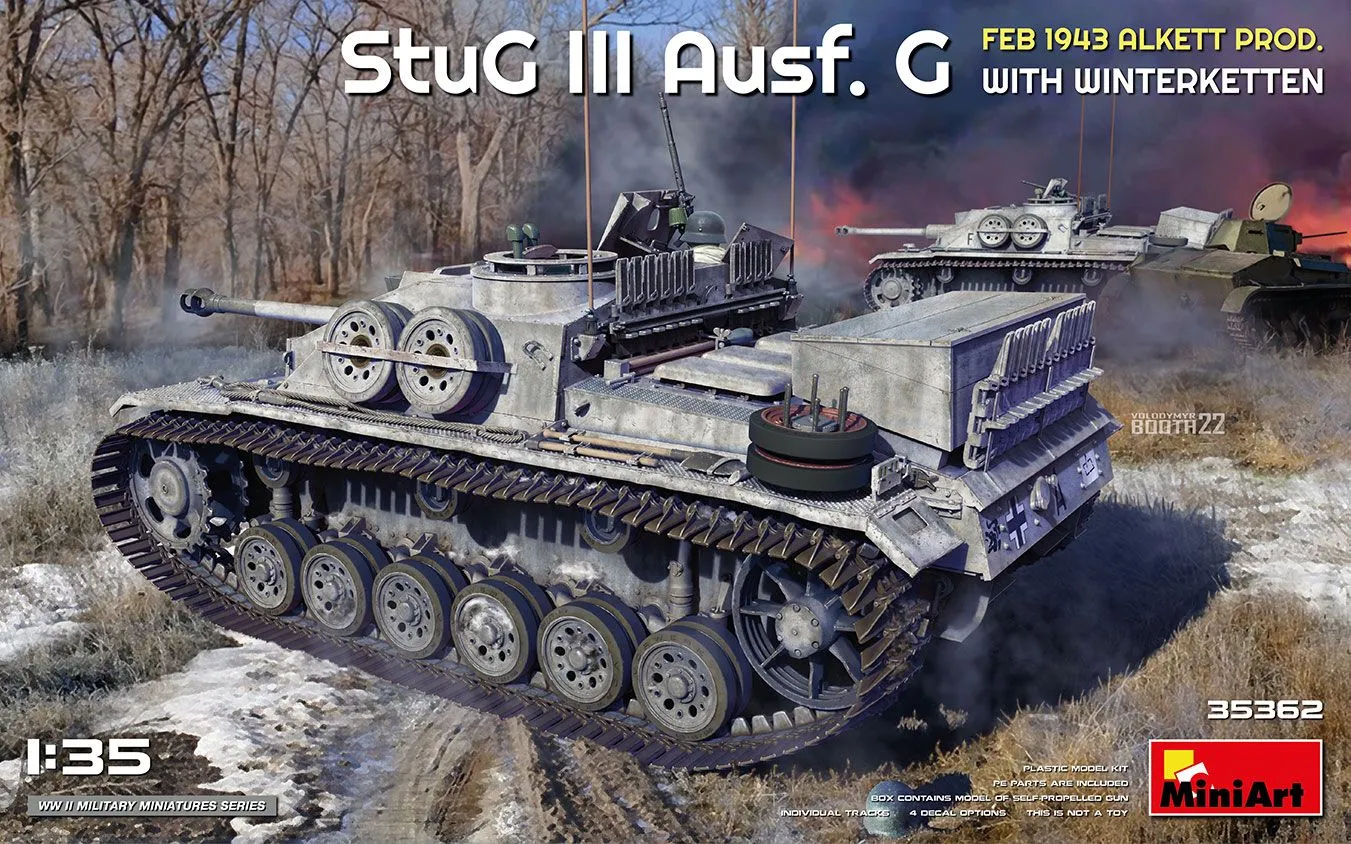 Miniart 1/35 StuG III Ausf. G Alkett Prod W/ Winterketten # 35362 3 Miniart 1/35 StuG III Ausf. G Alkett Prod W/ Winterketten # 35362