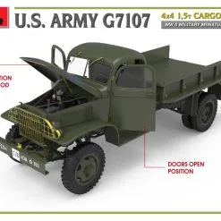 Miniart 1/35 U.S. Army G7107 4x4 1,5t Cargo Truck # 35380 60 Miniart 1/35 U.S. Army G7107 4x4 1,5t Cargo Truck # 35380 -Aircraft Kits Sales min35380 10 1