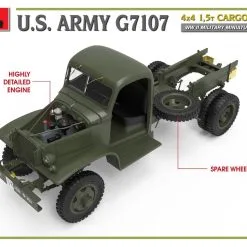 Miniart 1/35 U.S. Army G7107 4x4 1,5t Cargo Truck # 35380 65 Miniart 1/35 U.S. Army G7107 4x4 1,5t Cargo Truck # 35380 -Aircraft Kits Sales min35380 15 1