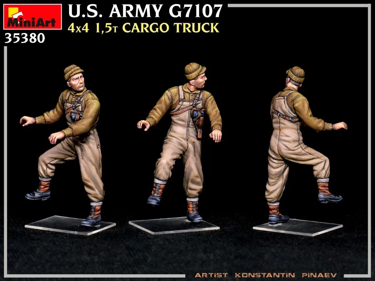 Miniart 1/35 U.S. Army G7107 4x4 1,5t Cargo Truck # 35380 38 Miniart 1/35 U.S. Army G7107 4x4 1,5t Cargo Truck # 35380 - Image 36