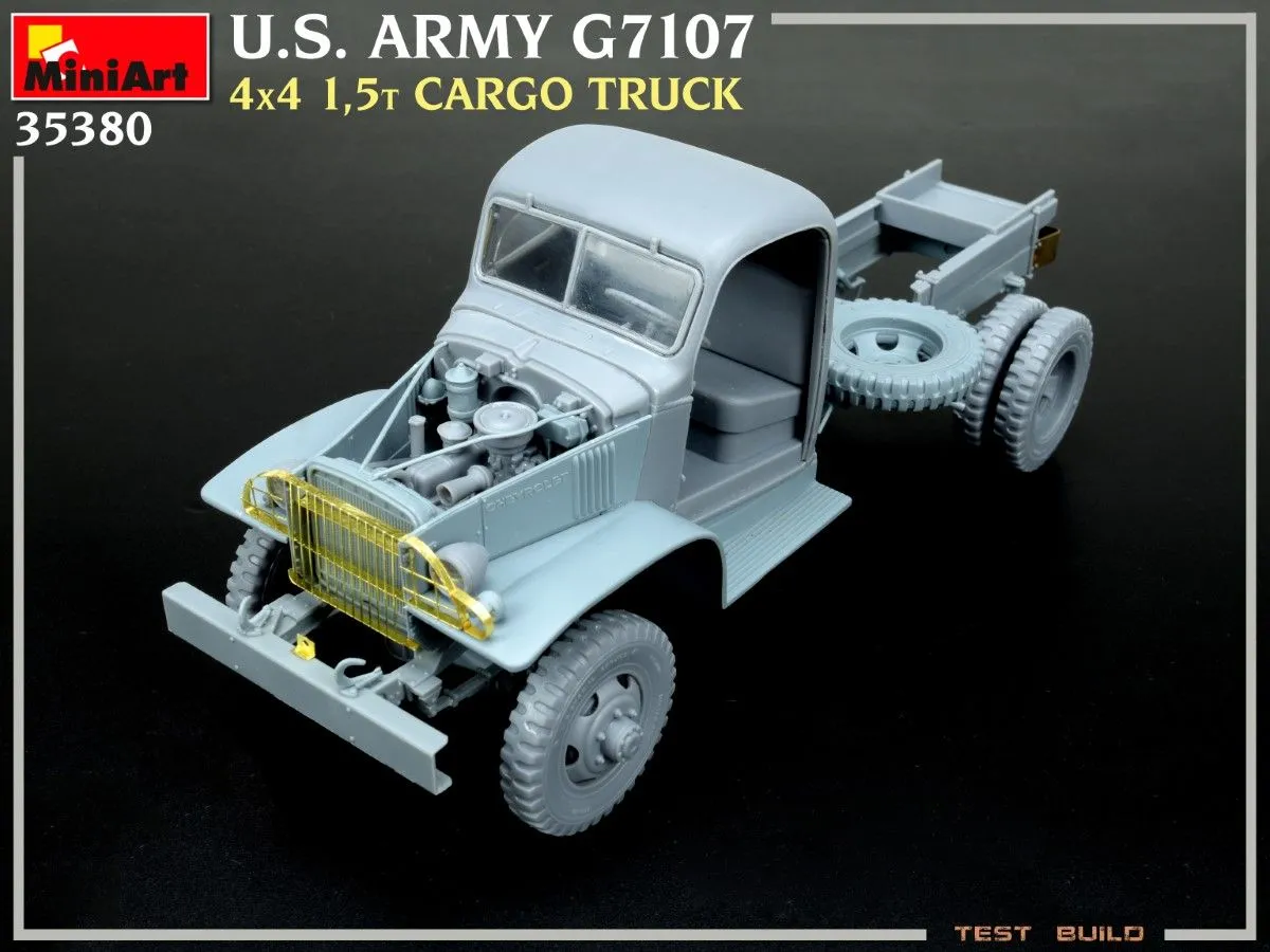 Miniart 1/35 U.S. Army G7107 4x4 1,5t Cargo Truck # 35380 39 Miniart 1/35 U.S. Army G7107 4x4 1,5t Cargo Truck # 35380 - Image 37