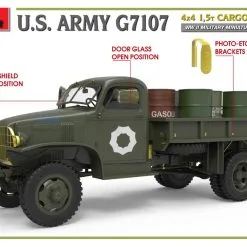 Miniart 1/35 U.S. Army G7107 4x4 1,5t Cargo Truck # 35380 59 Miniart 1/35 U.S. Army G7107 4x4 1,5t Cargo Truck # 35380 -Aircraft Kits Sales min35380 9 1