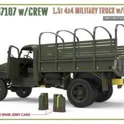 Miniart 1/35 G7107 W/Crew 4x4 Cargo Truck W/Metal Body # 35383 -Aircraft Kits Sales min35383 10