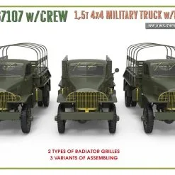 Miniart 1/35 G7107 W/Crew 4x4 Cargo Truck W/Metal Body # 35383 -Aircraft Kits Sales min35383 11