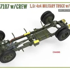 Miniart 1/35 G7107 W/Crew 4x4 Cargo Truck W/Metal Body # 35383 -Aircraft Kits Sales min35383 18