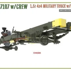 Miniart 1/35 G7107 W/Crew 4x4 Cargo Truck W/Metal Body # 35383 -Aircraft Kits Sales min35383 19