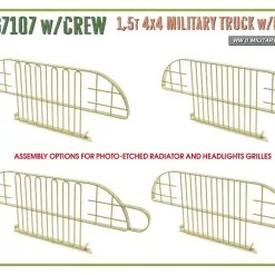 Miniart 1/35 G7107 W/Crew 4x4 Cargo Truck W/Metal Body # 35383 -Aircraft Kits Sales min35383 22