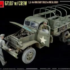 Miniart 1/35 G7107 W/Crew 4x4 Cargo Truck W/Metal Body # 35383 -Aircraft Kits Sales min35383 23
