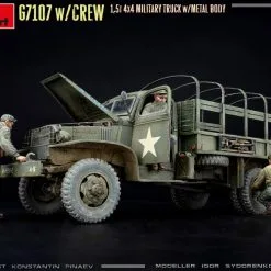 Miniart 1/35 G7107 W/Crew 4x4 Cargo Truck W/Metal Body # 35383 -Aircraft Kits Sales min35383 24