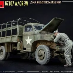 Miniart 1/35 G7107 W/Crew 4x4 Cargo Truck W/Metal Body # 35383 -Aircraft Kits Sales min35383 27