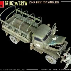 Miniart 1/35 G7107 W/Crew 4x4 Cargo Truck W/Metal Body # 35383 -Aircraft Kits Sales min35383 28