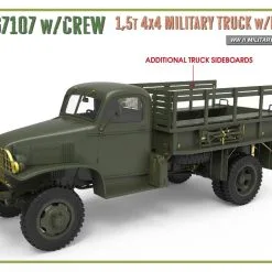 Miniart 1/35 G7107 W/Crew 4x4 Cargo Truck W/Metal Body # 35383 -Aircraft Kits Sales min35383 3