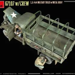 Miniart 1/35 G7107 W/Crew 4x4 Cargo Truck W/Metal Body # 35383 -Aircraft Kits Sales min35383 30